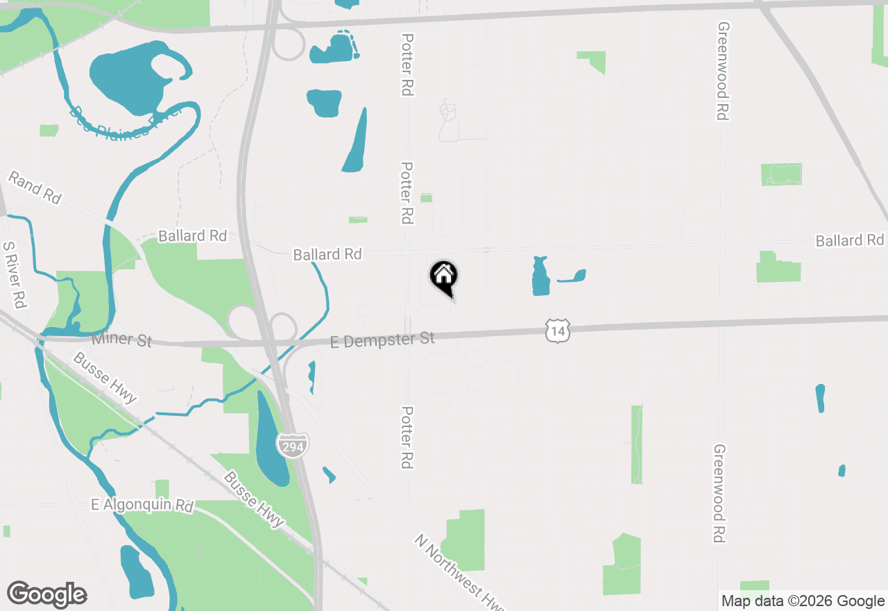 Map of 9346 Landings Lane #401, Des Plaines, IL 60016
