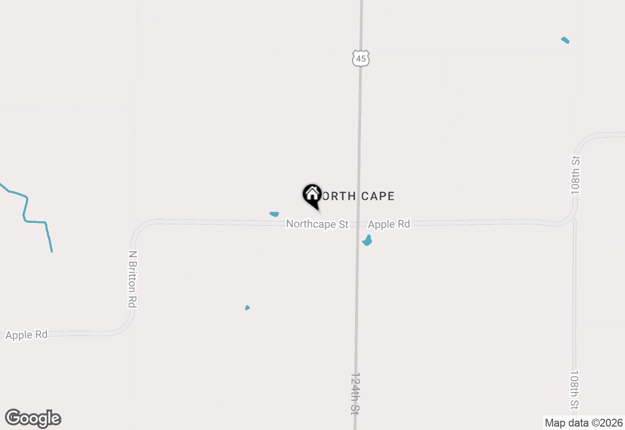 Map of 21204 North Cape St, Waterford, WI 53182