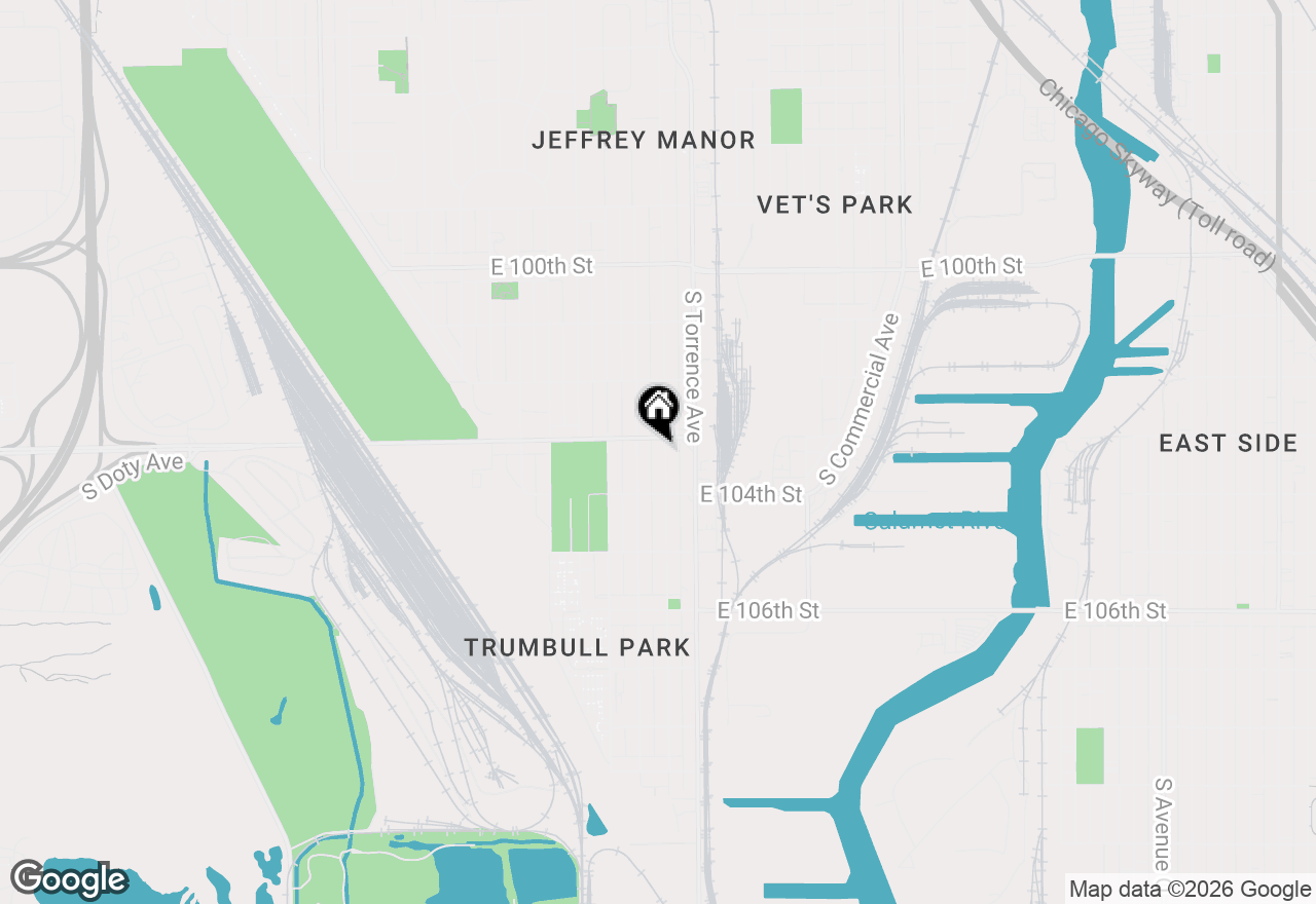 Map of 10310 S Hoxie Avenue, Chicago, IL 60617