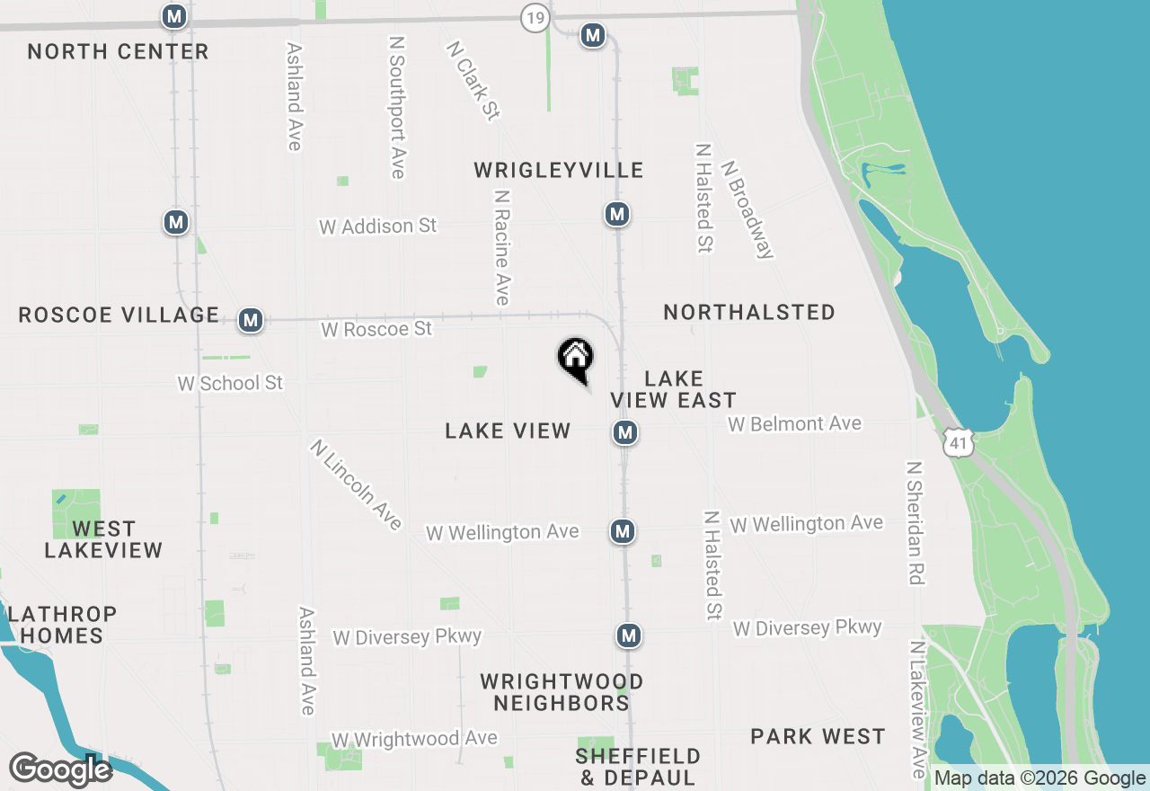 Map of 3238 N Kenmore Avenue #2, Chicago, IL 60657