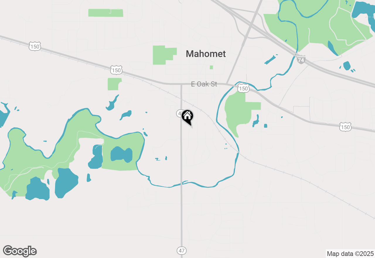 Map of 915 Marietta Drive, Mahomet, IL 61853