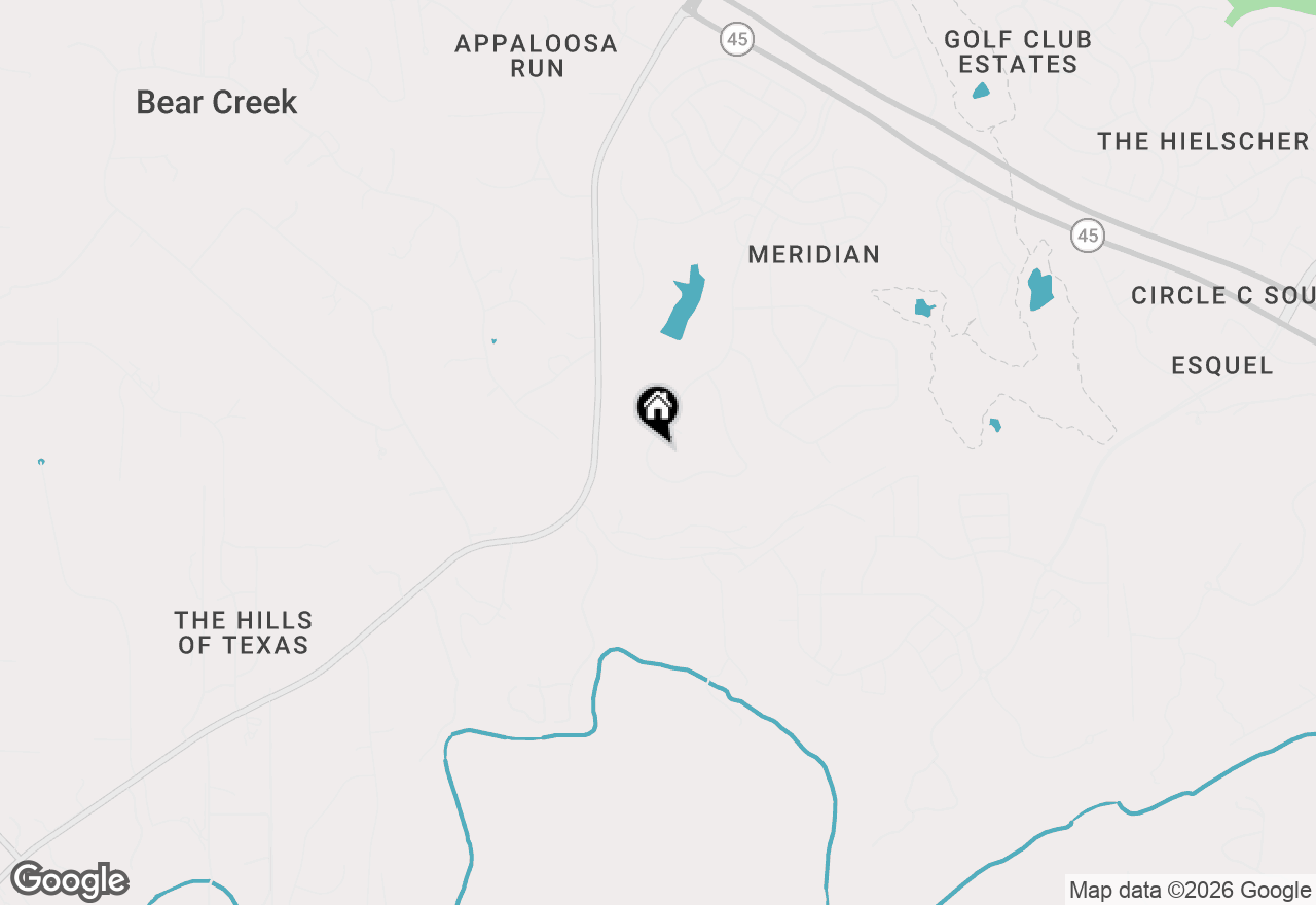 Map of 13105 Meridian Park Blvd, Austin, TX 78739