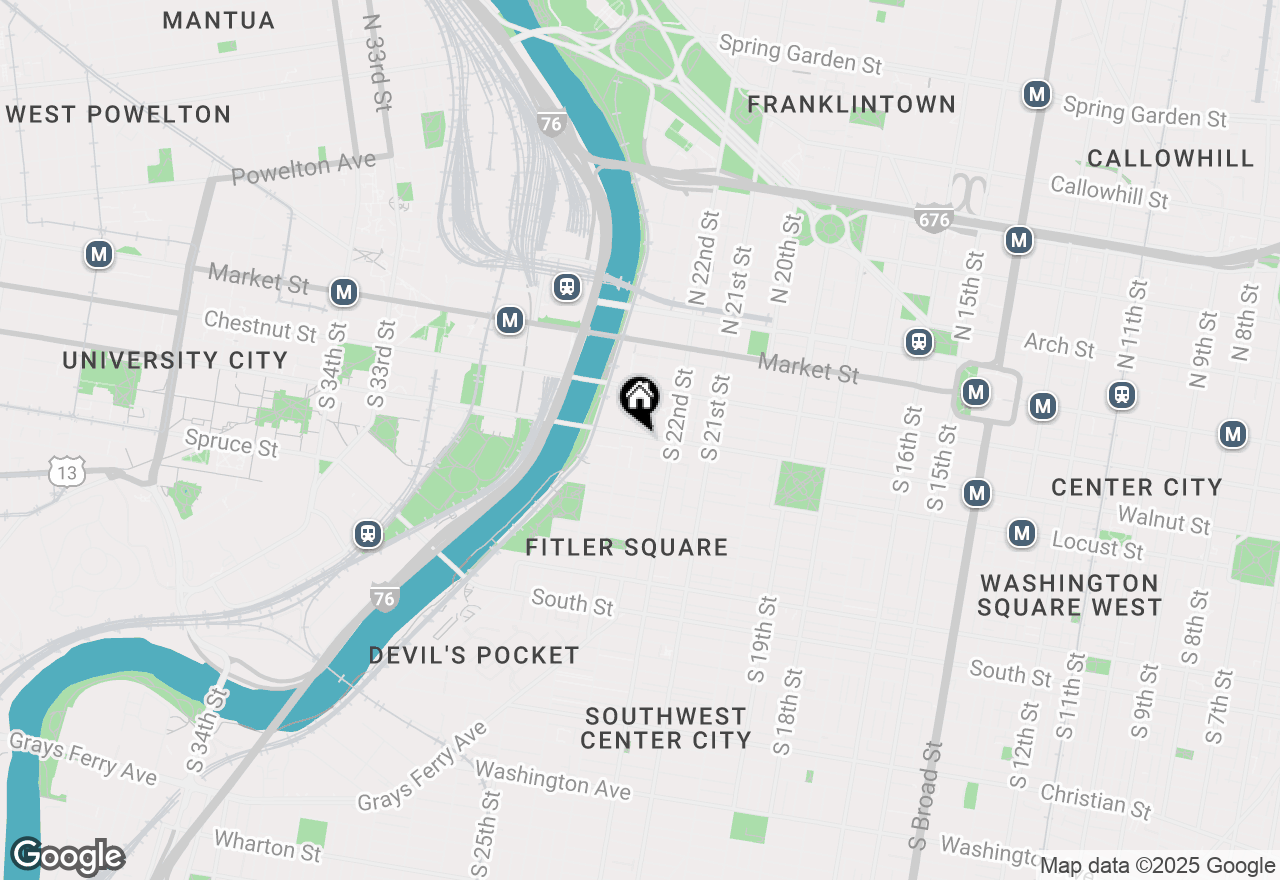 Map of 2300 Walnut Street #1B-432, Philadelphia, PA 19103