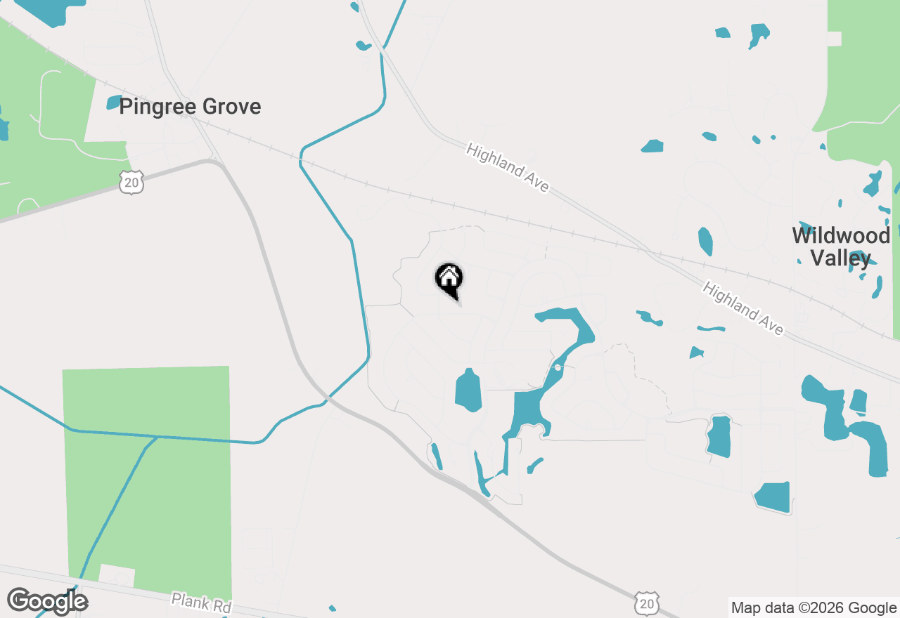 Map of 3744 Peregrine Way, Elgin, IL 60124