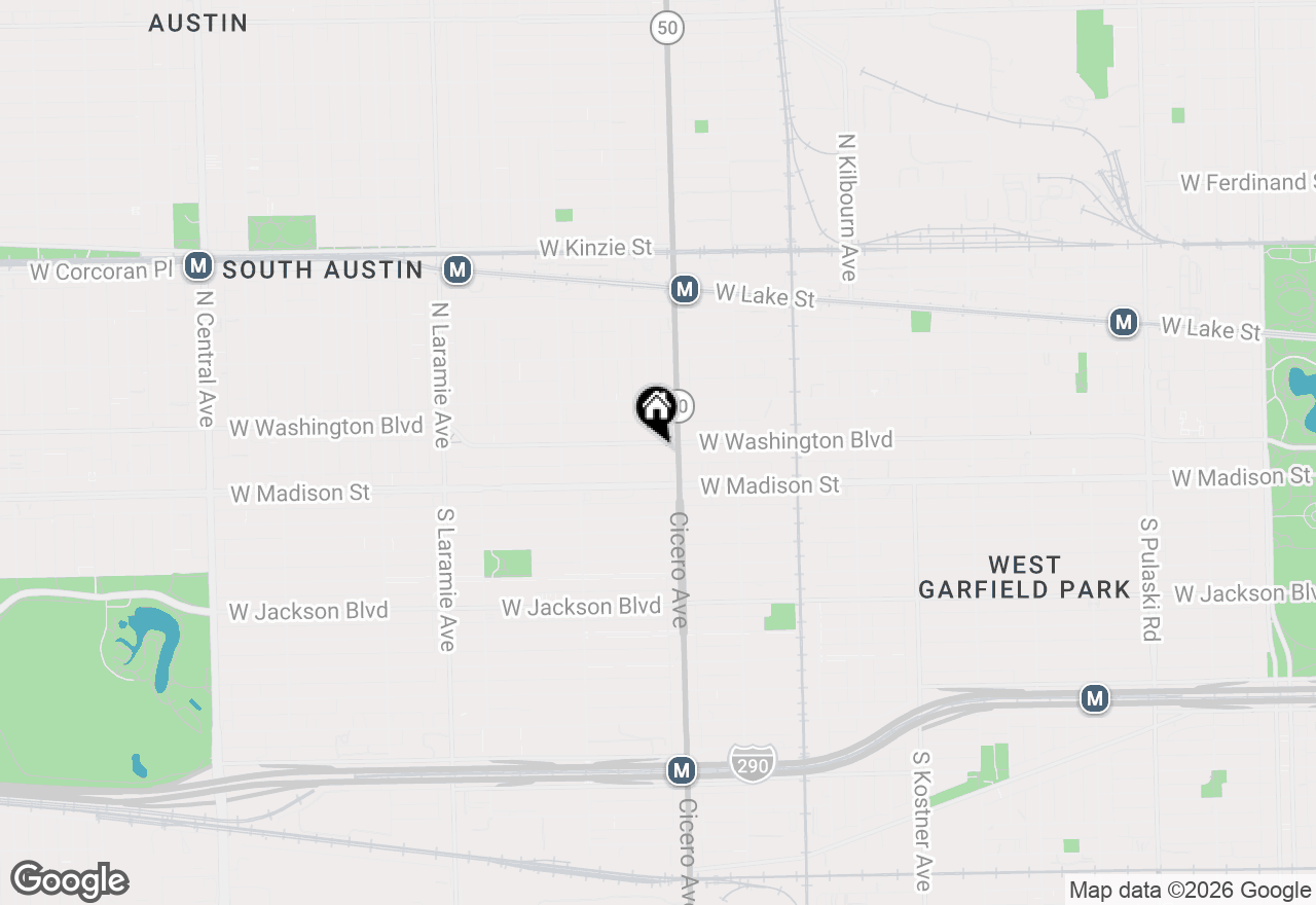 Map of 4821 W Washington Boulevard, Chicago, IL 60644