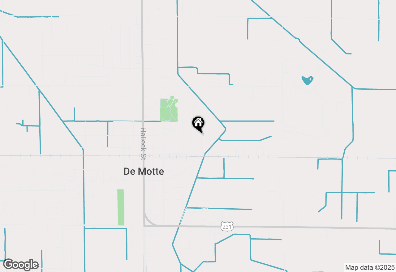 Map of 602 Forsythia Street Se, Demotte, IN 46310