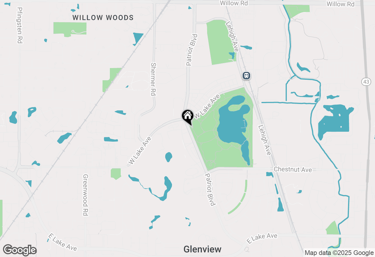 Map of 1996 Patriot Boulevard, Glenview, IL 60026