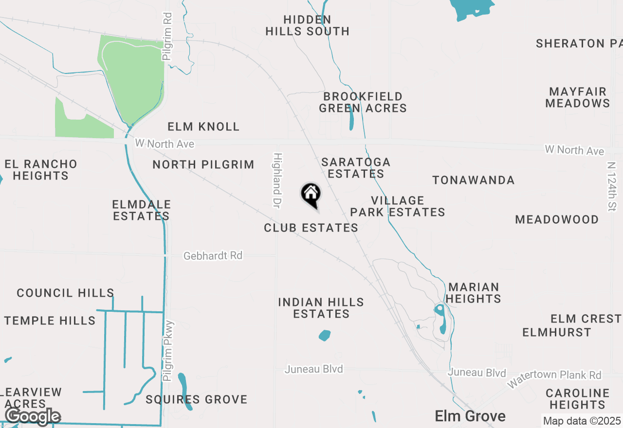 Map of 14545 Ridgemoor Dr, Elm Grove, WI 53122