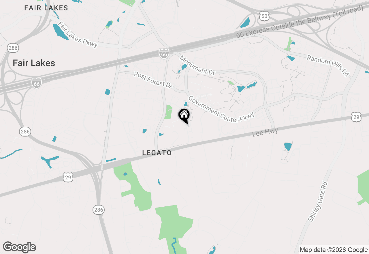 Map of 12035 Overbridge Lane, Fairfax, VA 22030