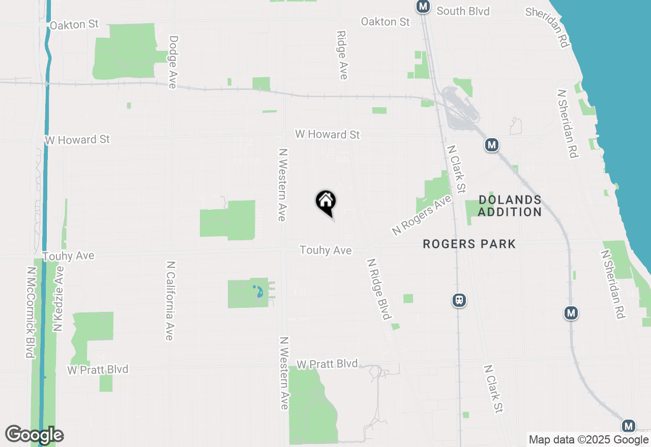 Map of 7256 N Bell Street #1W, Chicago, IL 60645