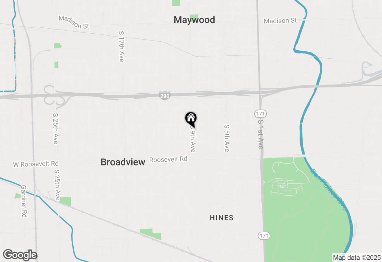 Map of 2014 S 9th Avenue, Maywood, IL 60153