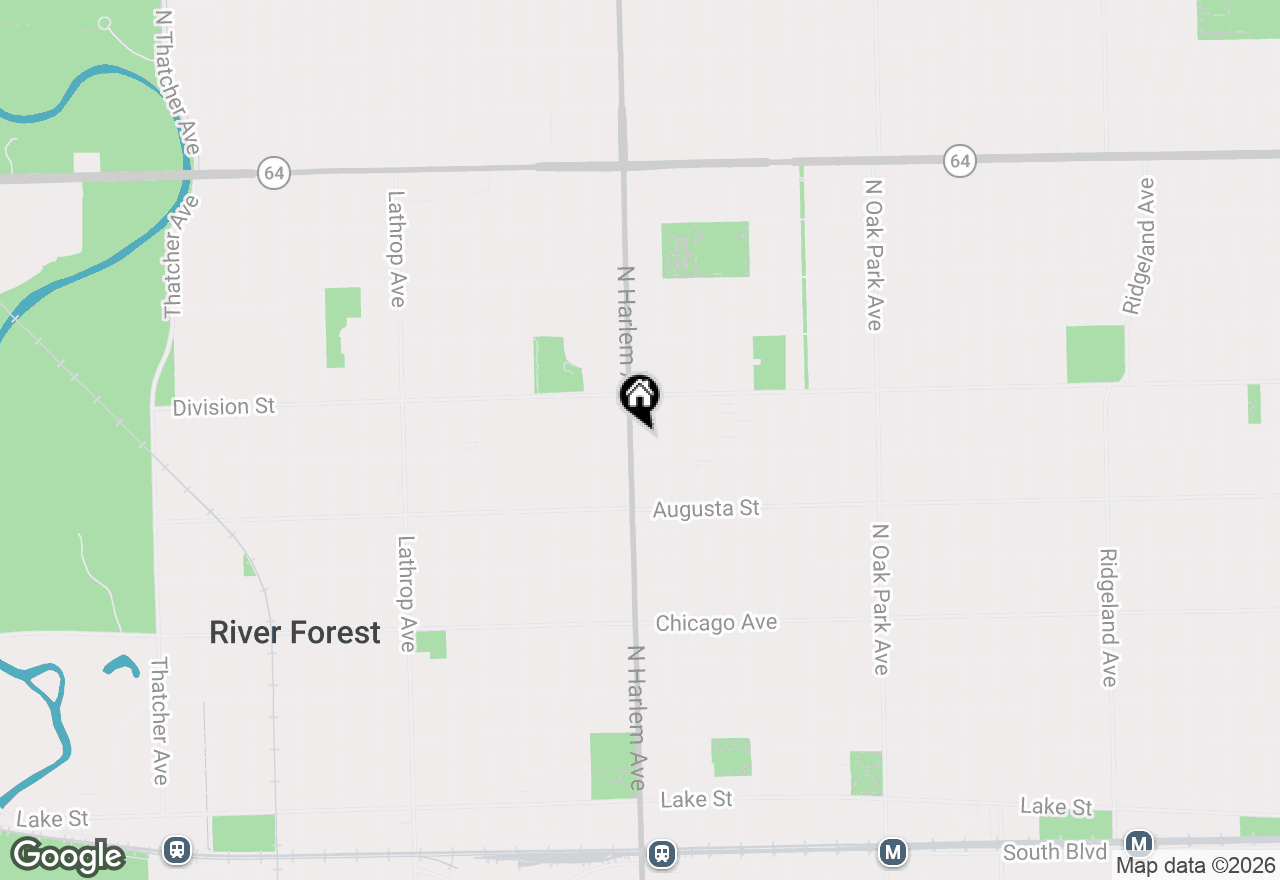 Map of 1111 N Harlem Avenue #2A, Oak Park, IL 60302