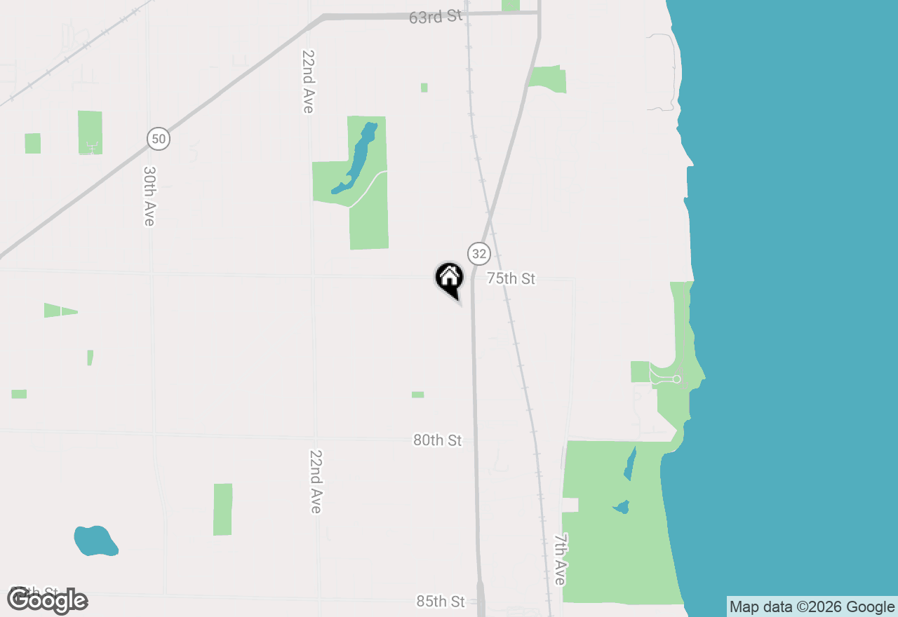 Map of 7546 14th Ave, Kenosha, WI 53143