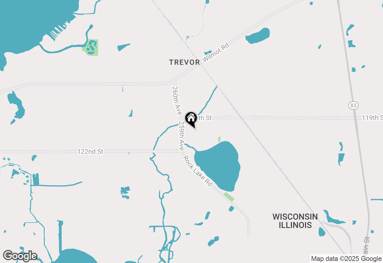 Map of 12028 257th Ave, Trevor, WI 53179