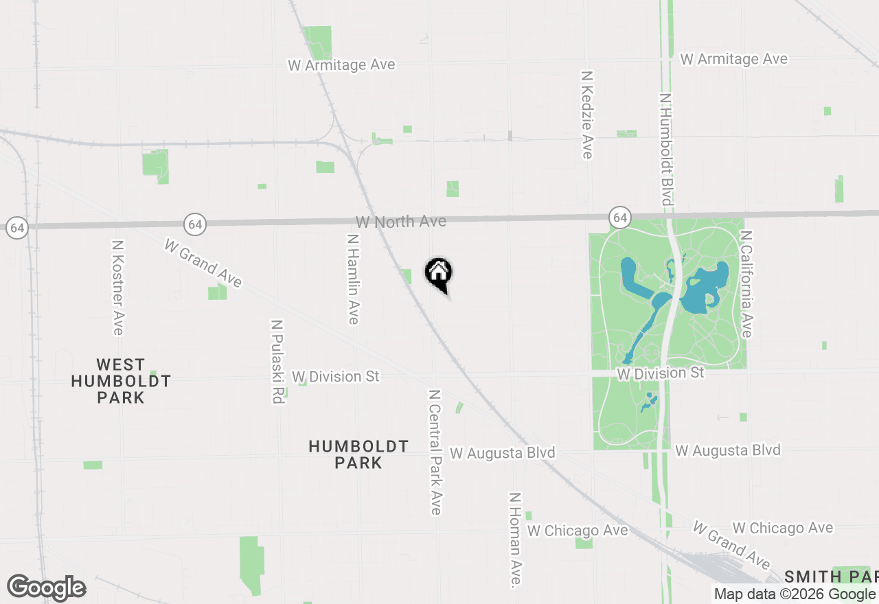 Map of 3547 W Hirsch Street, Chicago, IL 60651