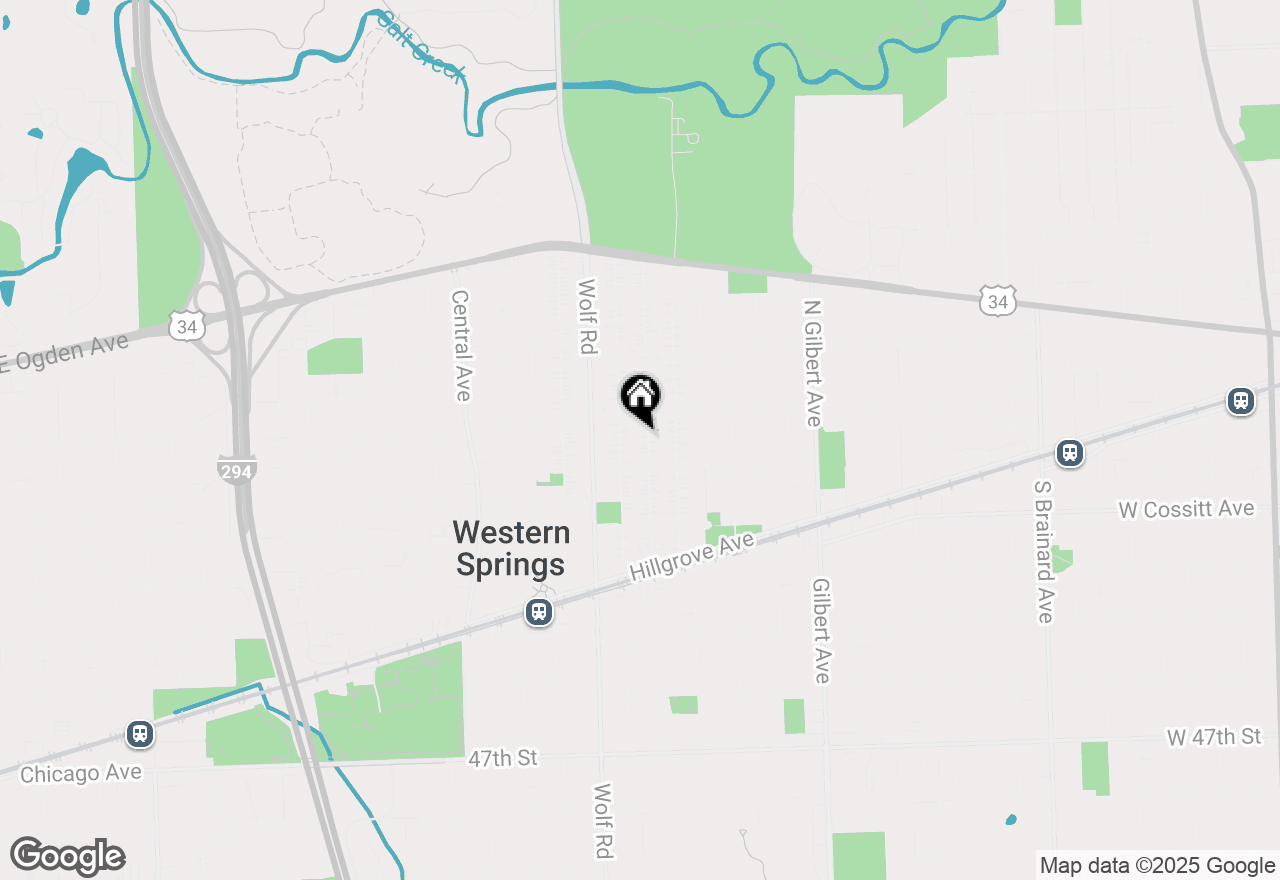 Map of 4122 Franklin Avenue, Western Springs, IL 60558