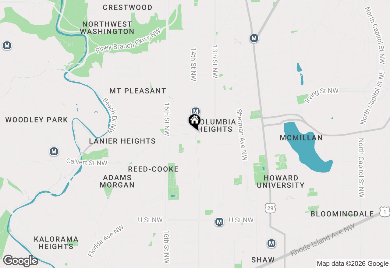Map of 1420 Harvard Street Nw #403, Washington, DC 20009