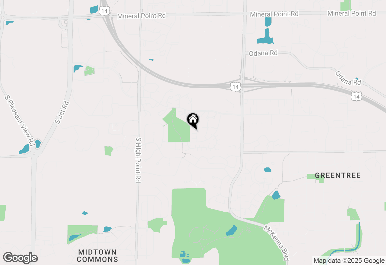 Map of 878 Sky Ridge Drive, Madison, WI 53719