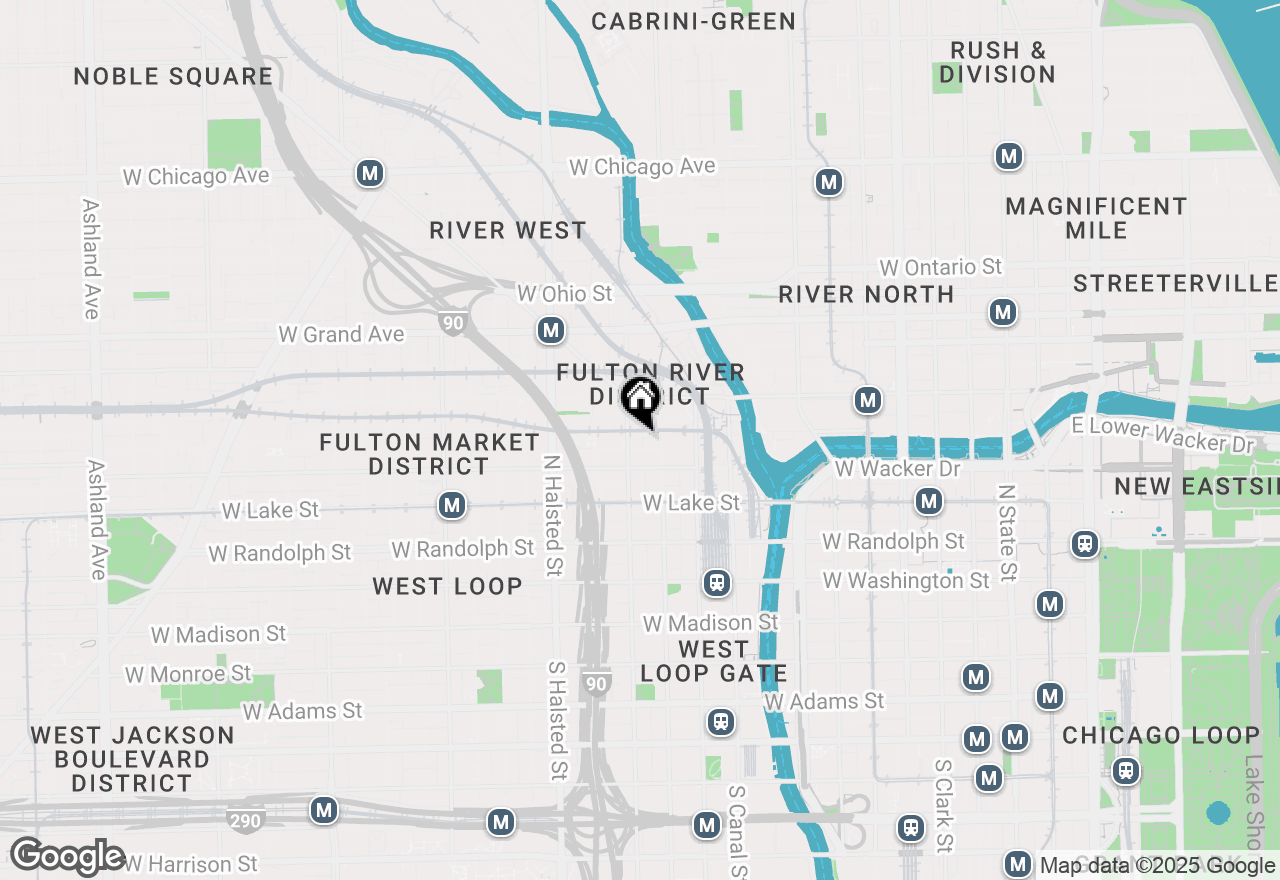 Map of 330 N Jefferson Street #1306, Chicago, IL 60661