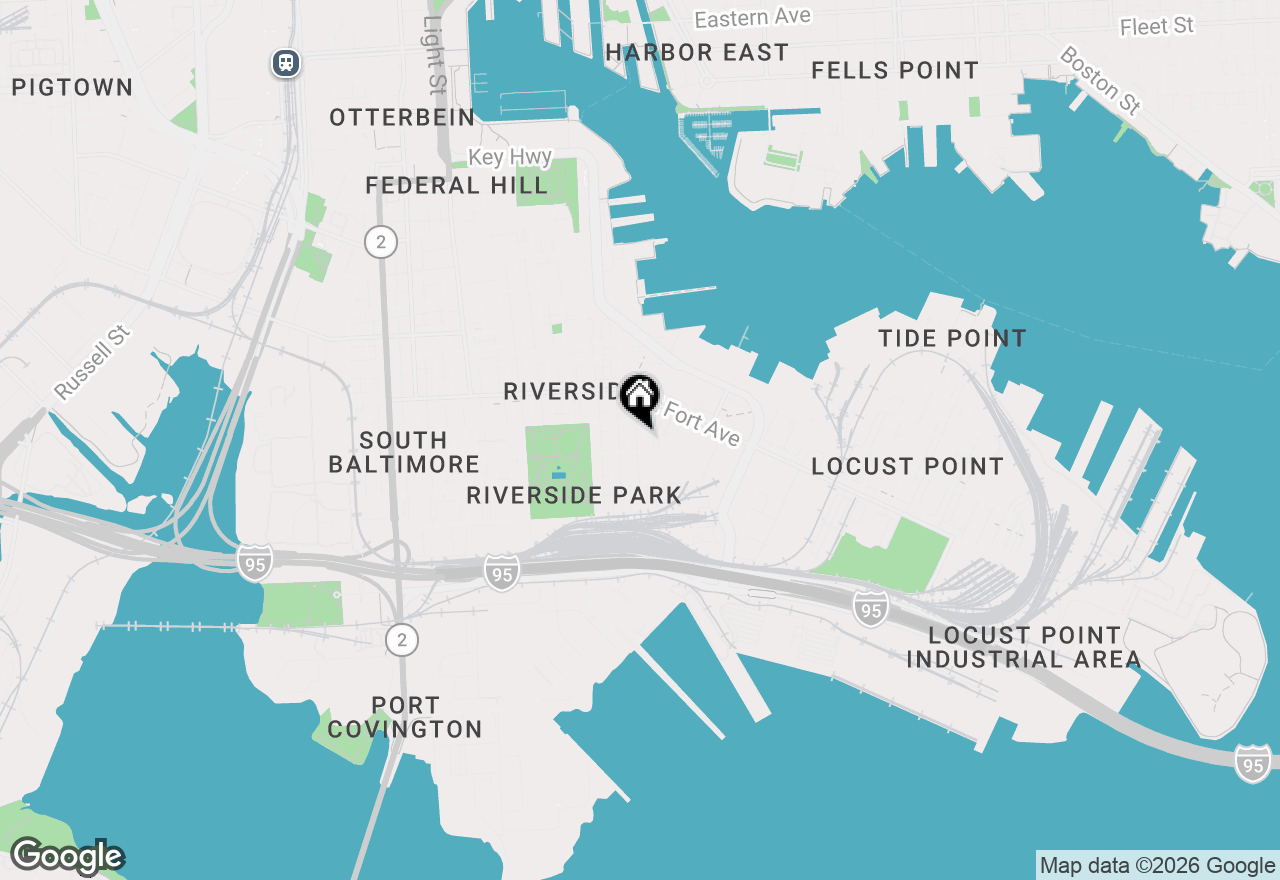 Map of 1616 Webster Street, Baltimore, MD 21230