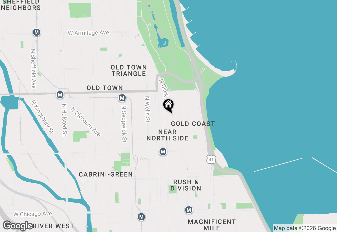 Map of 84 W Schiller Street, Chicago, IL 60610