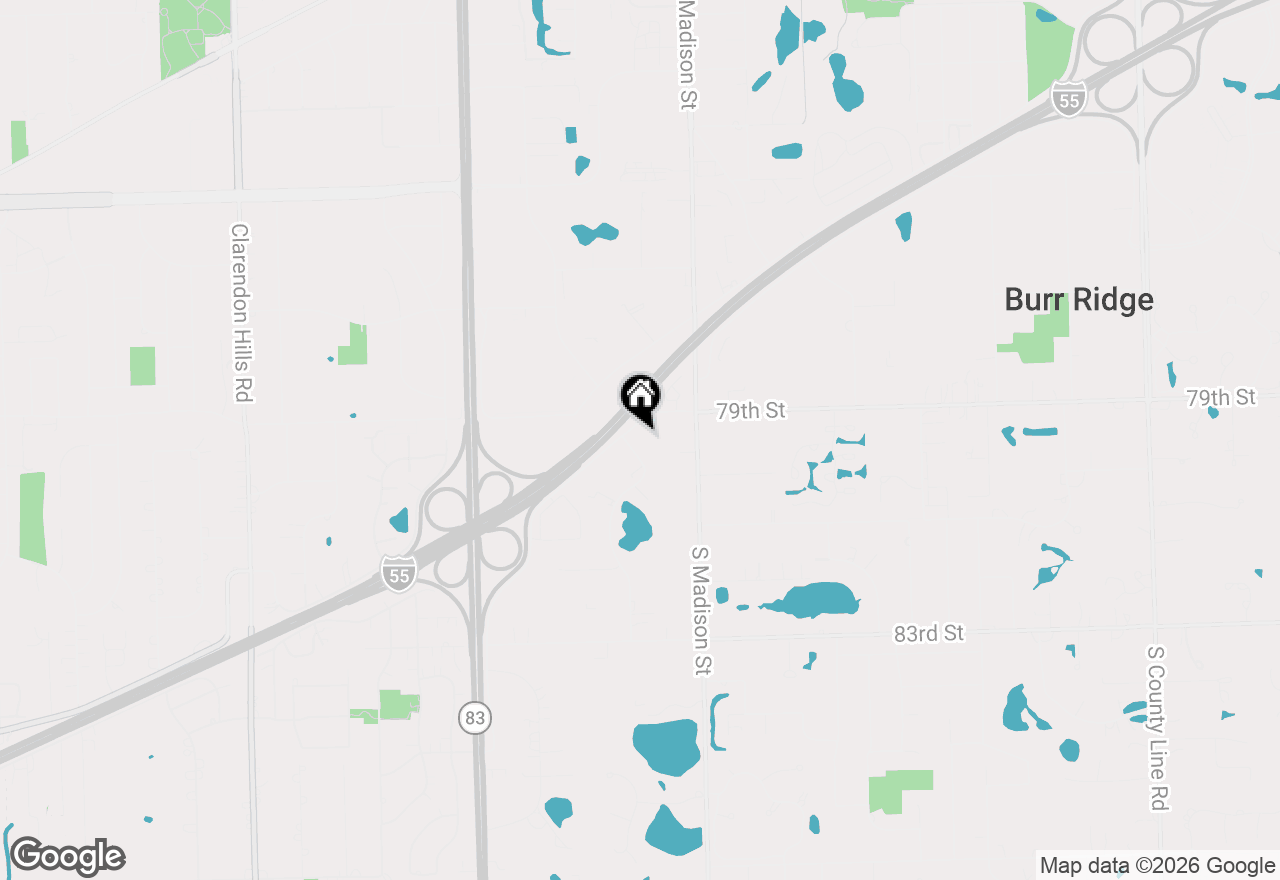 Map of 10S447 Carrington Circle, Burr Ridge, IL 60527