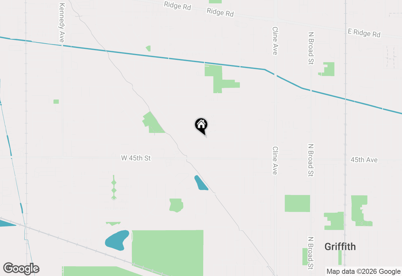 Map of 3543 44th Street, Highland, IN 46322