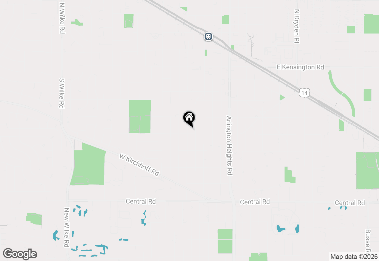 Map of 537 S Chestnut Avenue, Arlington Heights, IL 60005