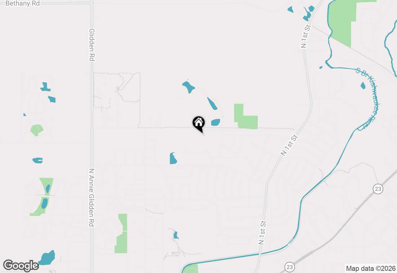 Map of 582 W Dresser Road, Dekalb, IL 60115