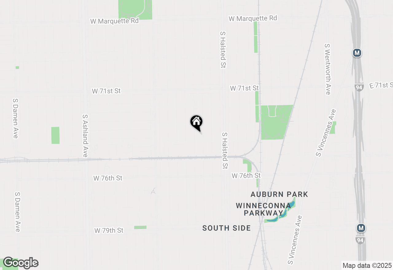 Map of 7336 S Sangamon Street, Chicago, IL 60621
