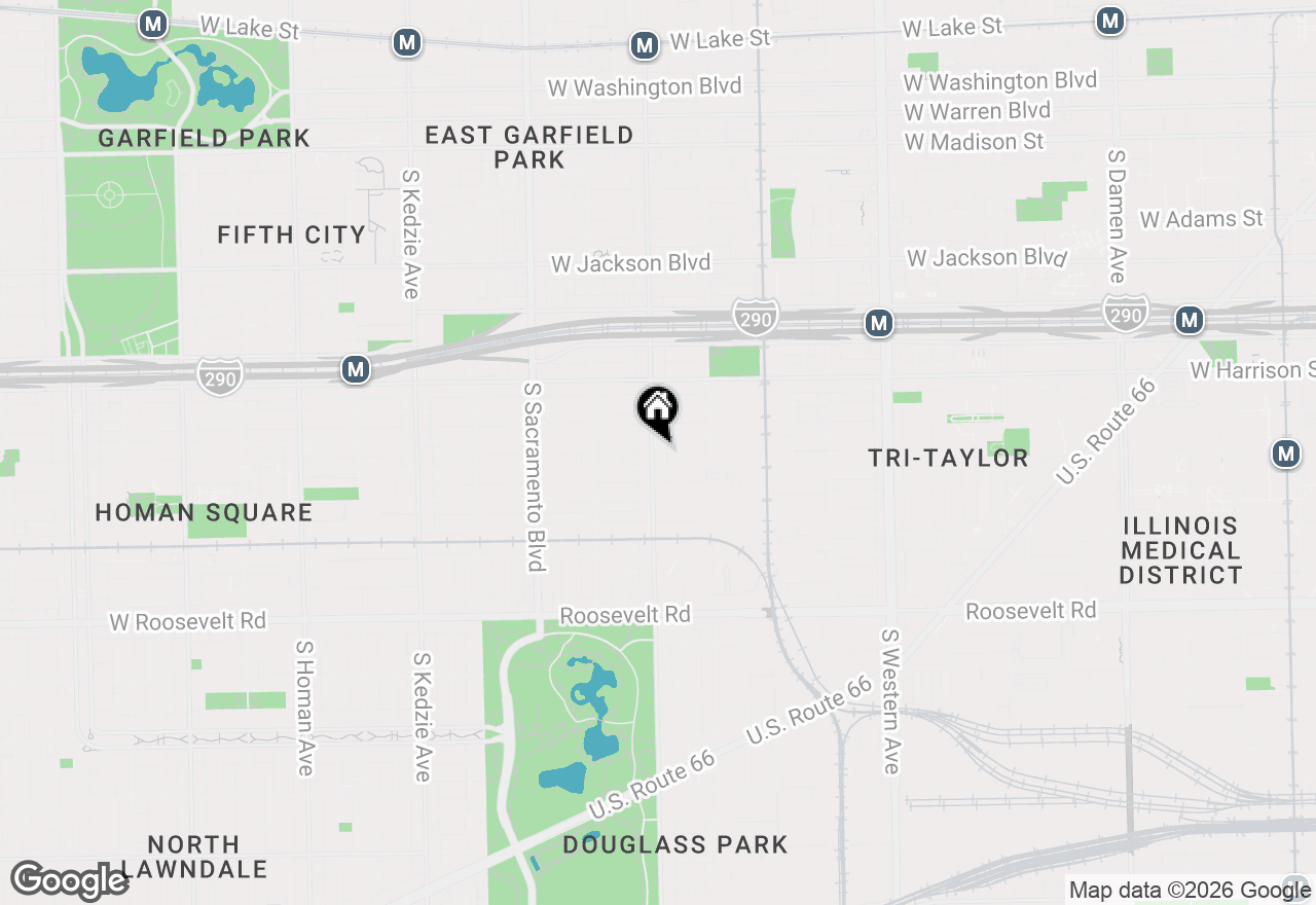 Map of 745 S California Avenue #2F, Chicago, IL 60612