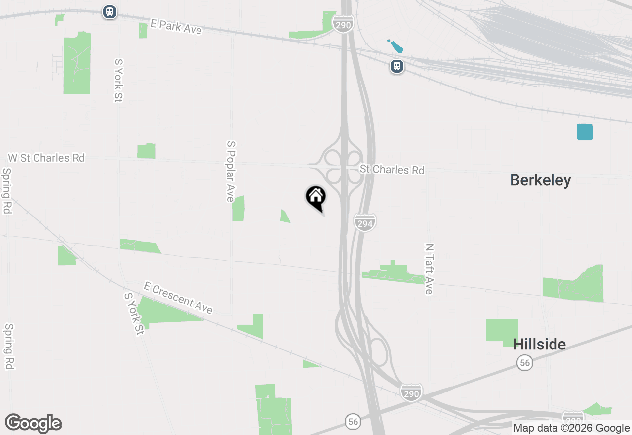 Map of 459 E Ridge Avenue, Elmhurst, IL 60126