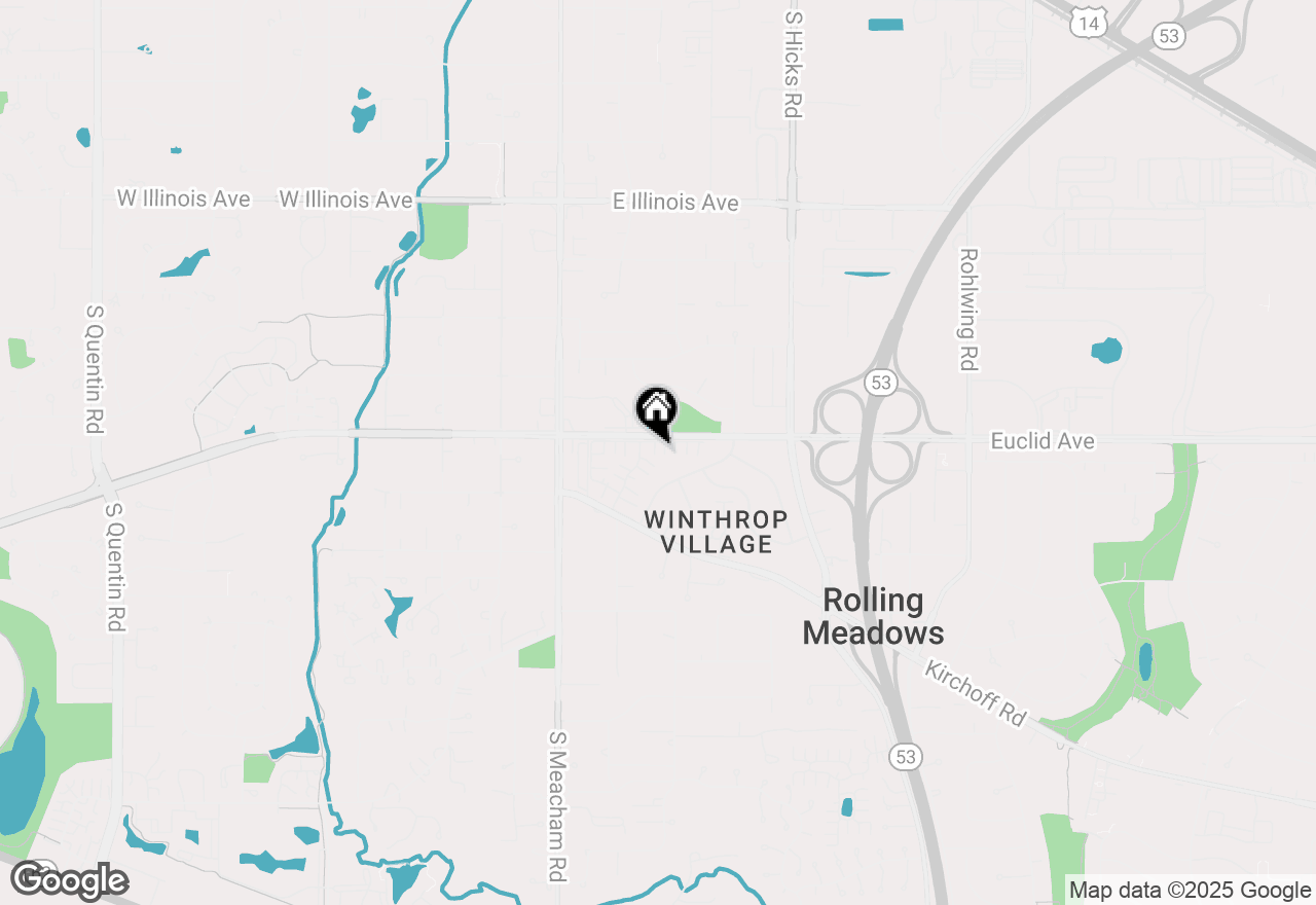 Map of 4 Eton On Oxford, Rolling Meadows, IL 60008