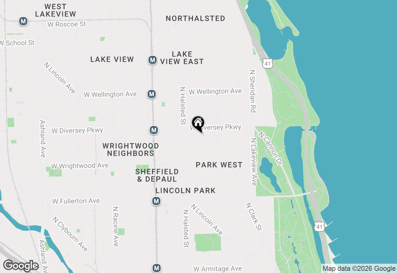 Map of 708 W Schubert Avenue #A, Chicago, IL 60614