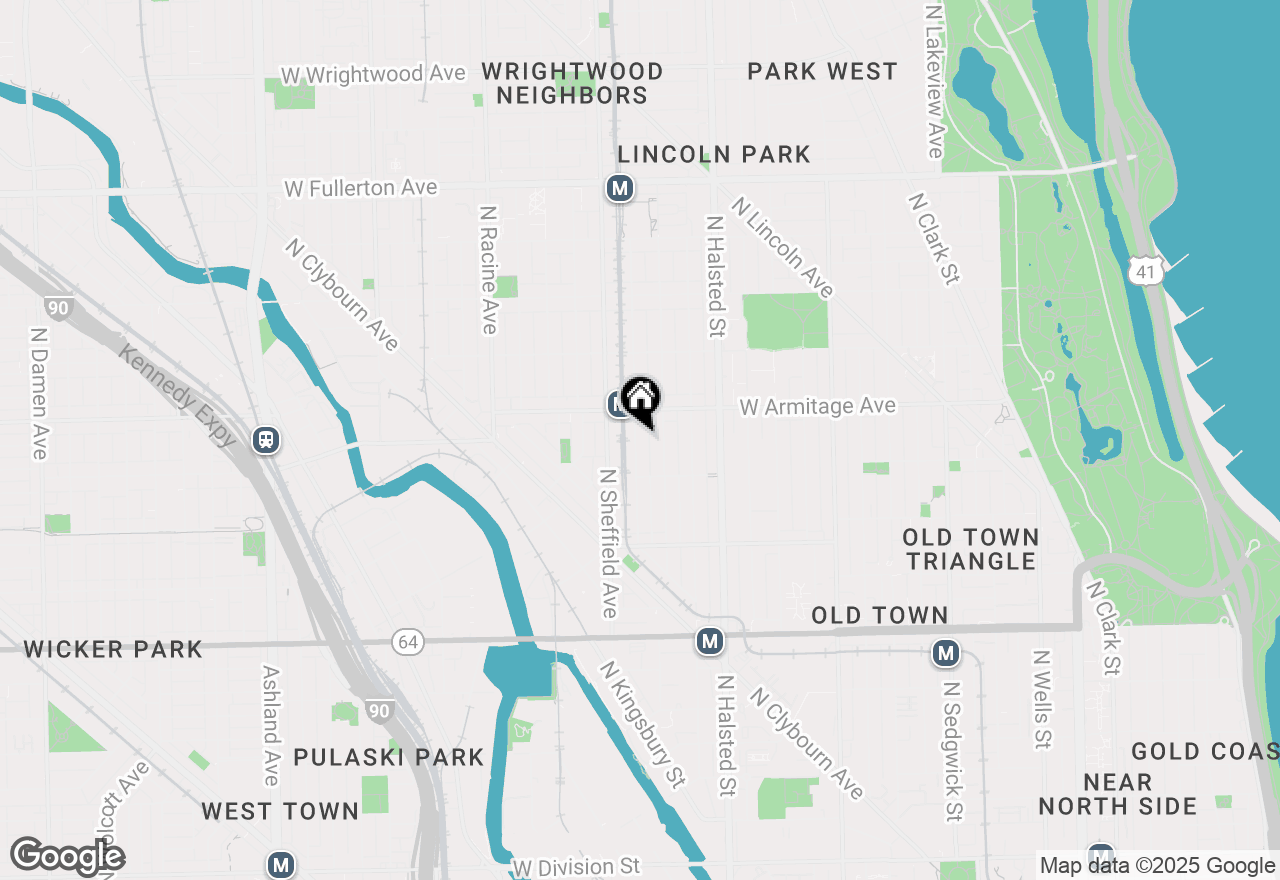 Map of 1941 N Bissell Street #3, Chicago, IL 60614