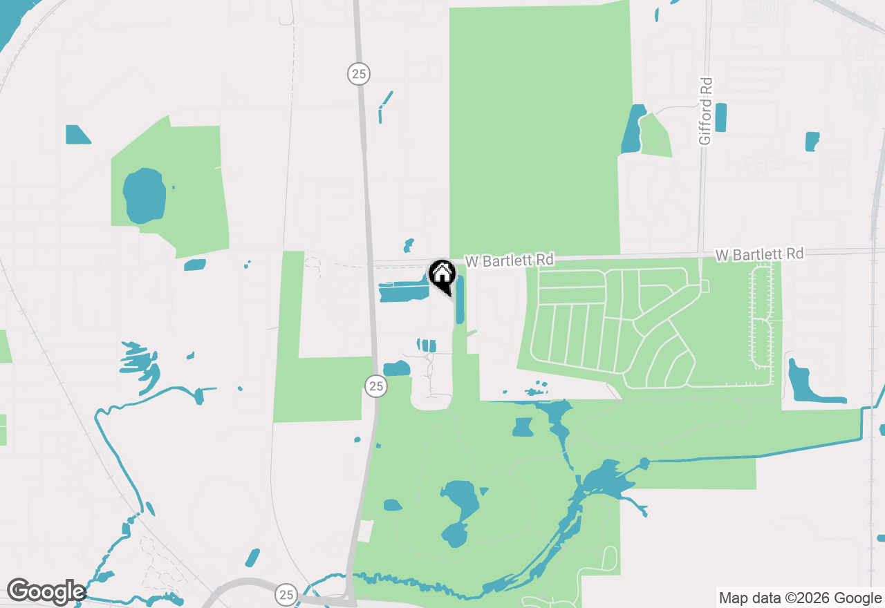 Map of 126 Abbott Court, Bartlett, IL 60103