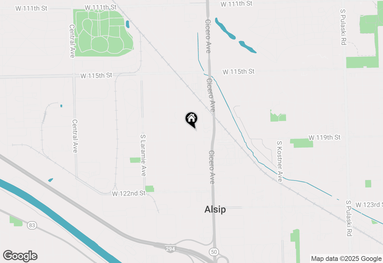Map of 11818 S Lamon Avenue, Alsip, IL 60803