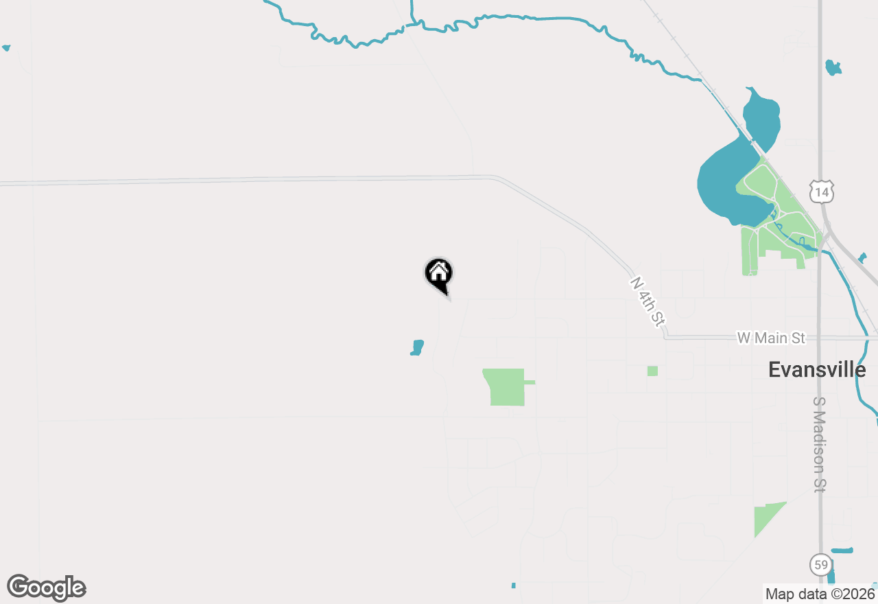 Map of 110 Windmill Ridge Road, Evansville, WI 53536