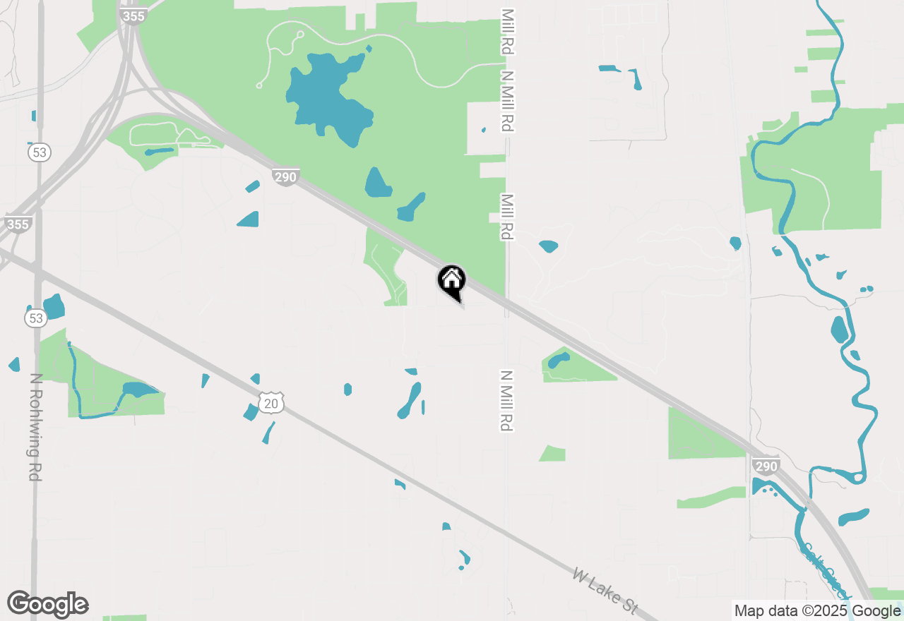 Map of 727 W Sable Drive, Addison, IL 60101