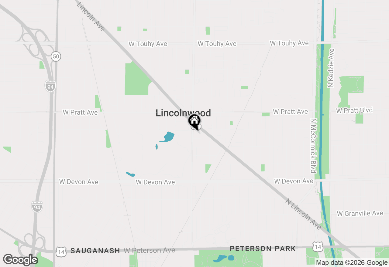 Map of 6647 N Crawford Avenue, Lincolnwood, IL 60712