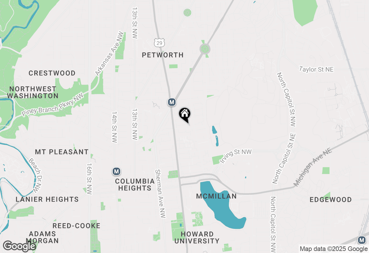 Map of 3542 6th Street Nw, Washington, DC 20010