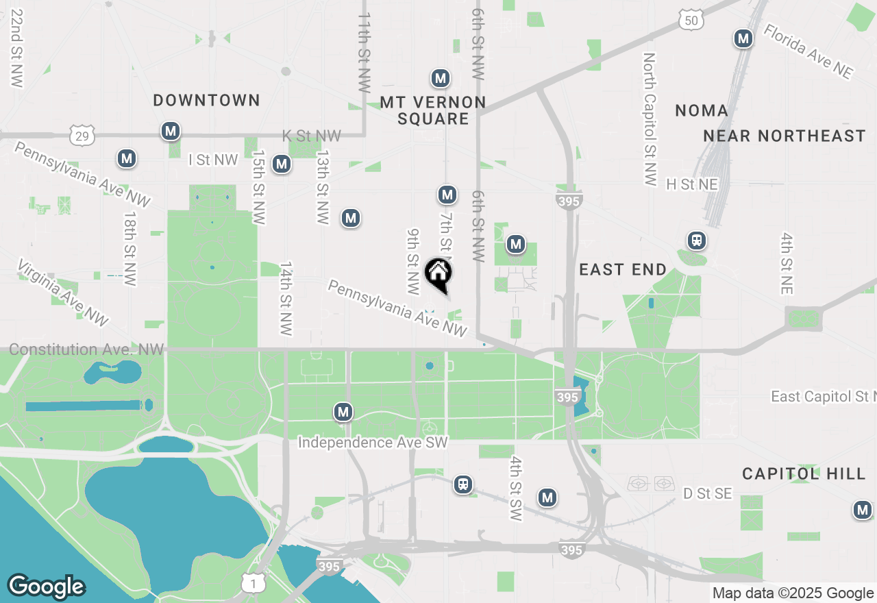 Map of 701 Pennsylvania Avenue Nw #1221, Washington, DC 20004