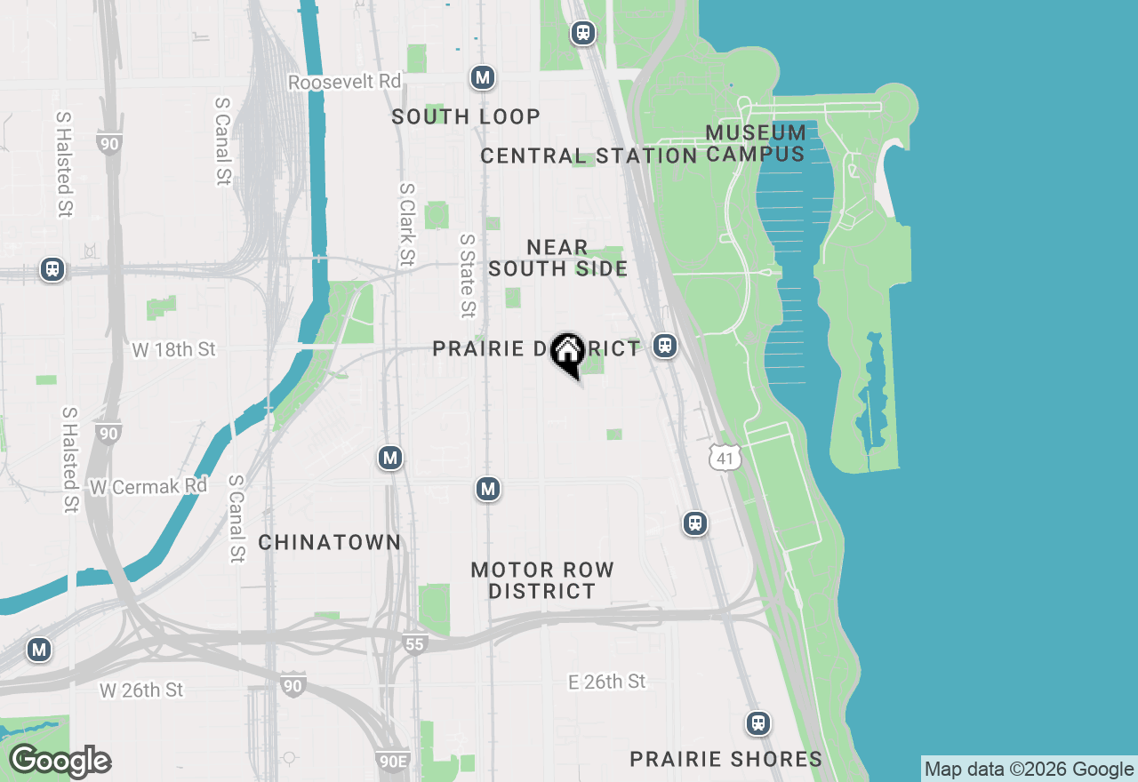 Map of 1910 S Indiana Avenue #421, Chicago, IL 60616