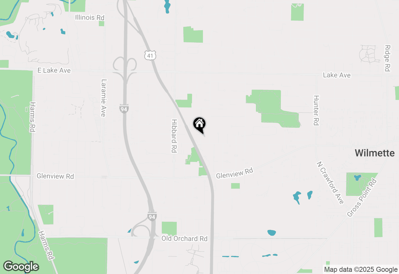 Map of 515 Knox Avenue, Wilmette, IL 60091