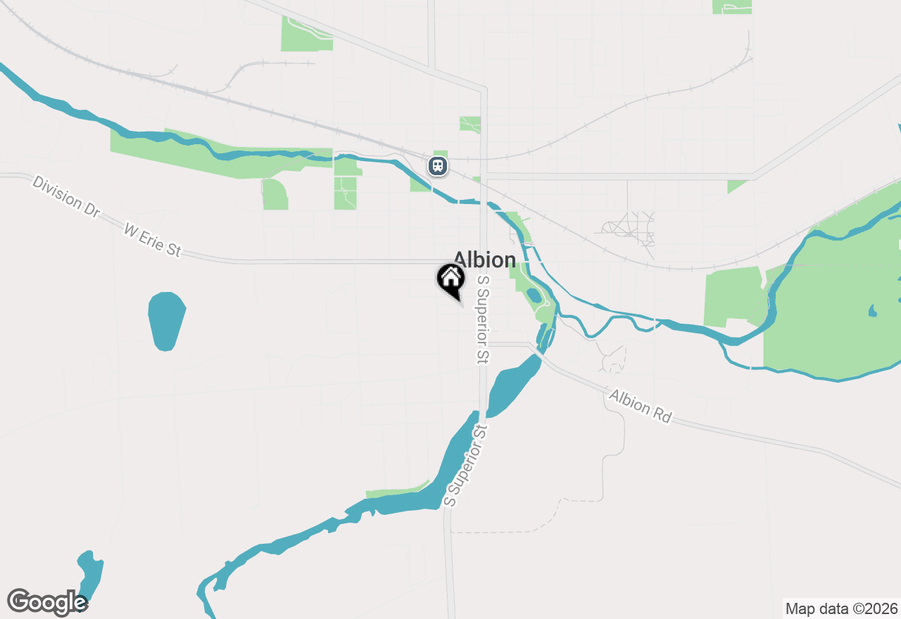 Map of 204 W Walnut Street, Albion, MI 49224