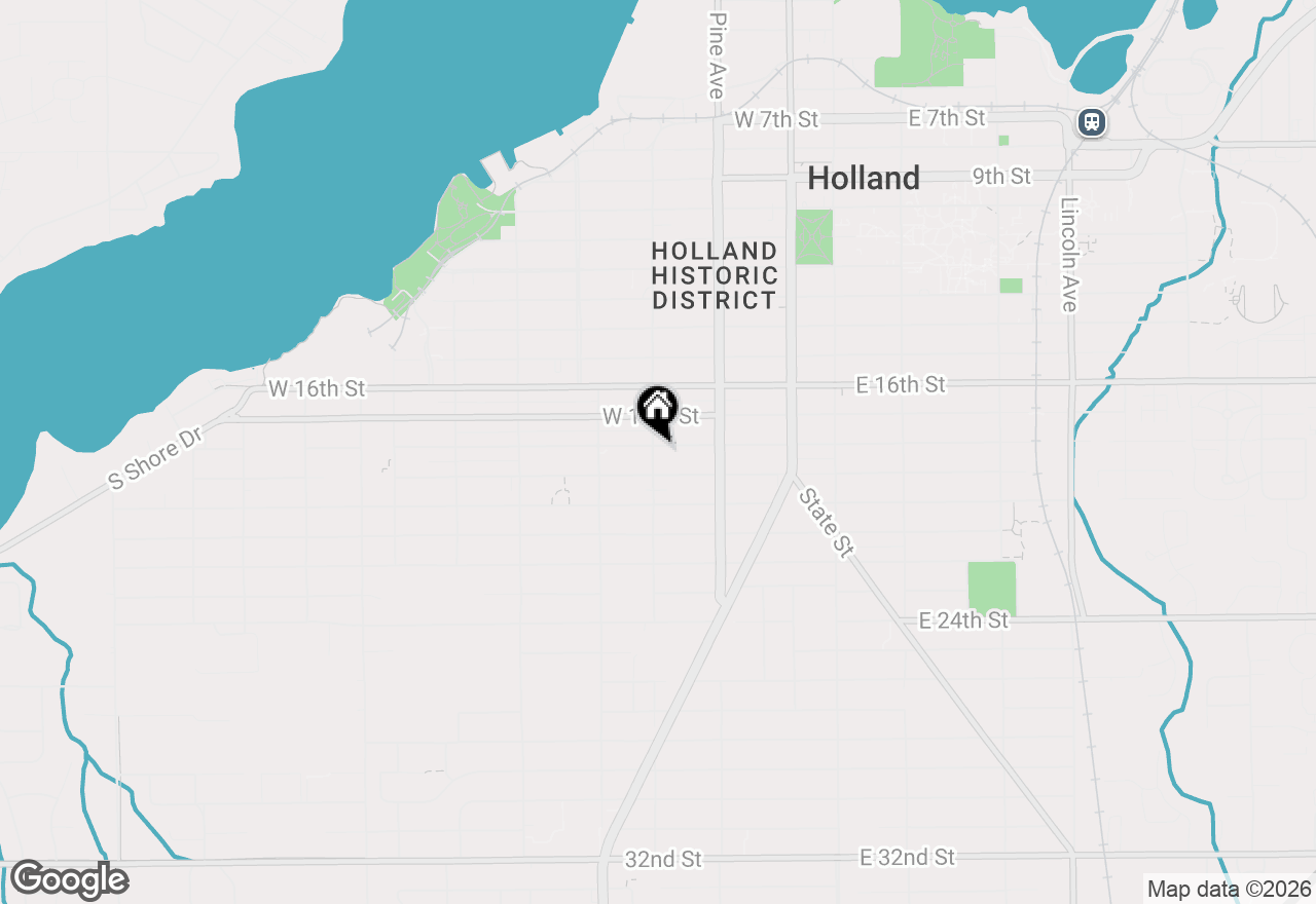 Map of 164 W 18th Street, Holland, MI 49423