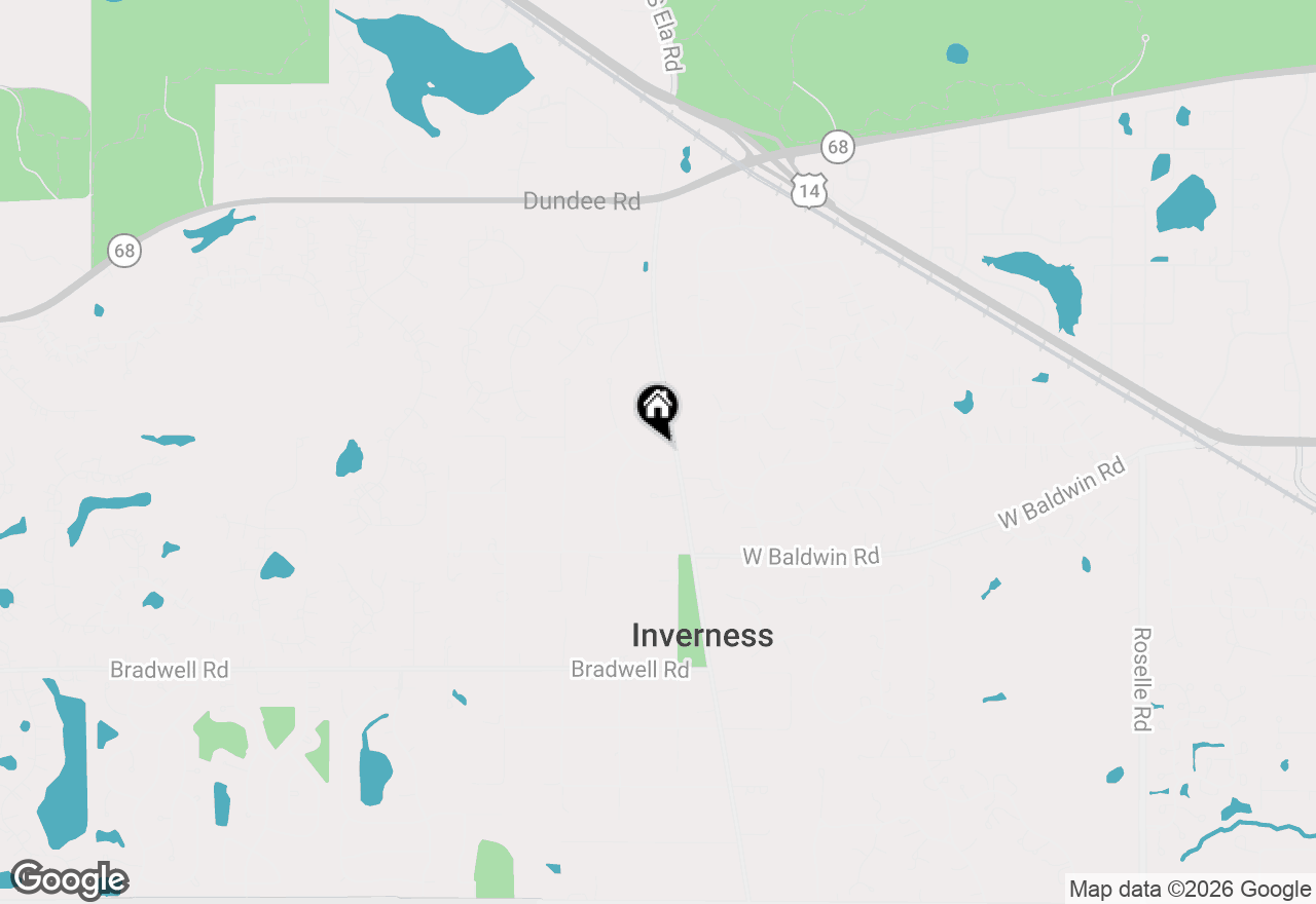 Map of 325 Canterbury Lane, Inverness, IL 60010
