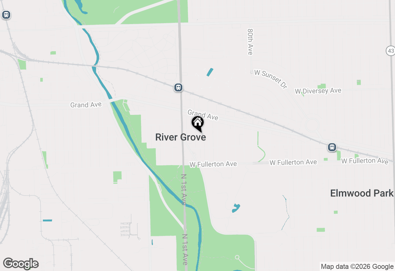 Map of 2542 Budd Street, River Grove, IL 60171