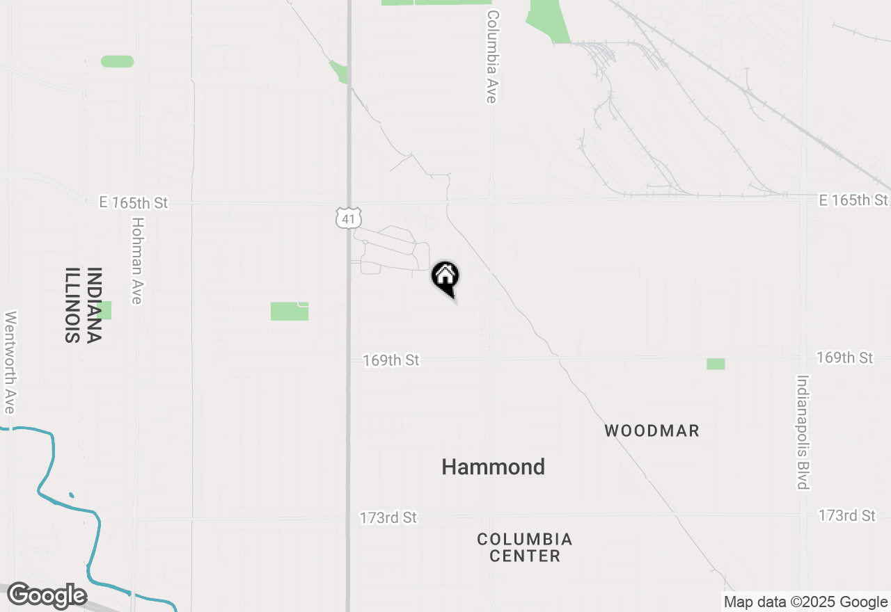 Map of 1044 Mulberry Street, Hammond, IN 46324