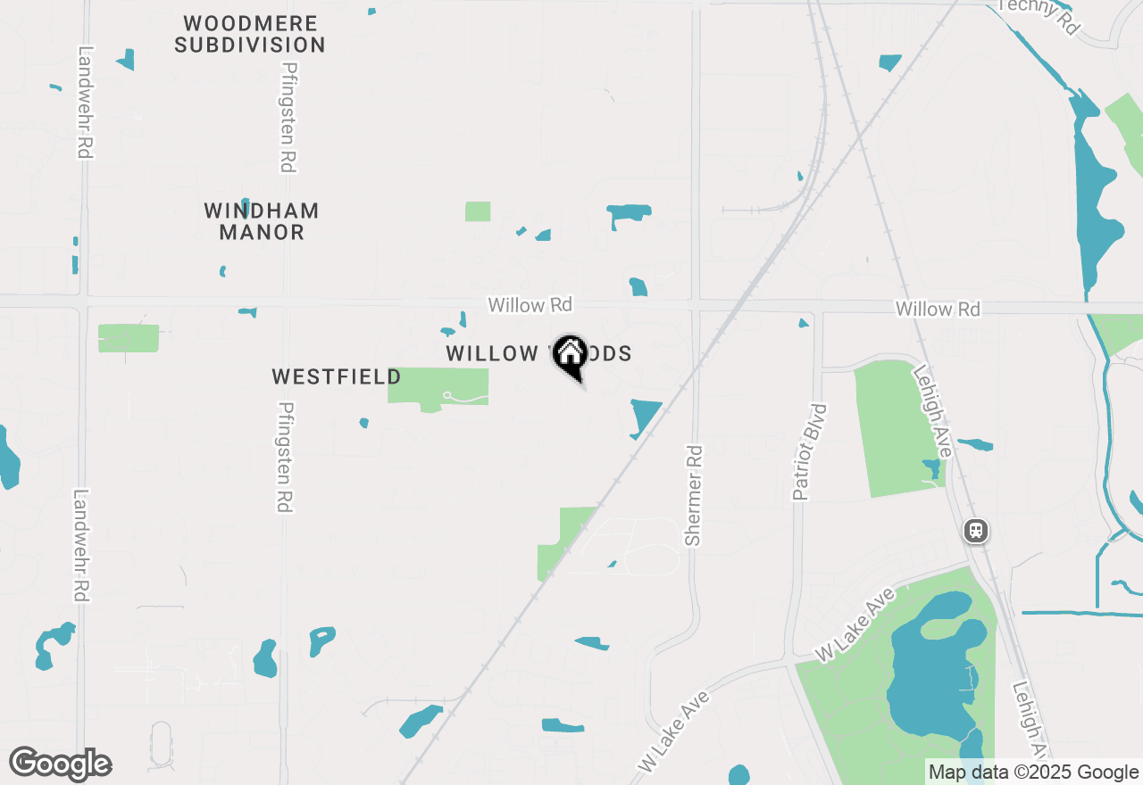 Map of (Address confidential), Northbrook, Illinois 60062